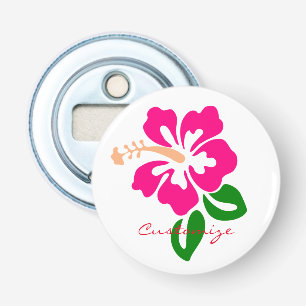 Décapsuleur Fleur rose tropicale Thunder_Cove de ketmie