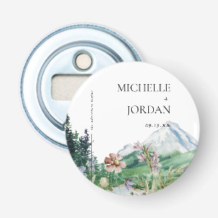 Décapsuleur Fleur sauvage de montagne rustique   Mariage Boho