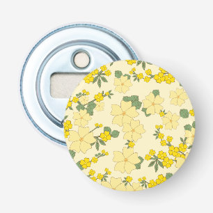 Décapsuleur Fleurs Jaunes, Motif Floral, Motif De Fleurs