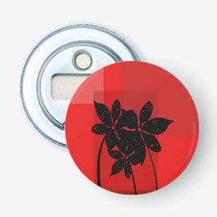 Décapsuleur Fleurs noires