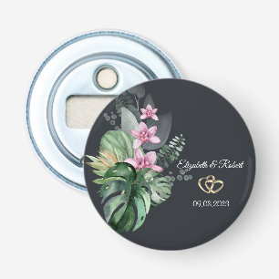 Décapsuleur Fleurs tropicales Mariage foncé