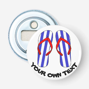 Décapsuleur Flip Flops Plage Sandales Texte Personnalisé