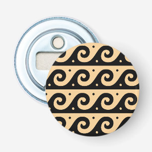 Décapsuleur Fret grec, Motif d'onde méditerranéen, Brown