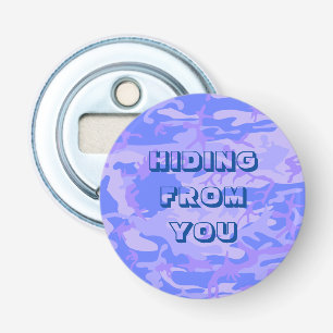 Décapsuleur Funny Camouflage Pastel Blue Motif Abstrait