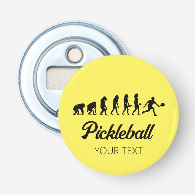 Décapsuleur Funny Pickleball Evolution personnalisée (Devant)