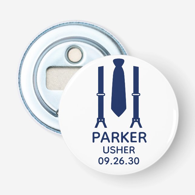 Décapsuleur Garde Ushuaire Cravate Bleue (Devant)