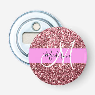 Décapsuleur Glam Blush Rose Rose Parties scintillant or étince