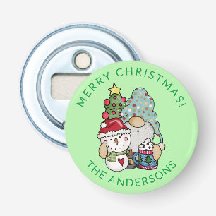 Décapsuleur Gnome Bonhomme de Neige Cadeau de Noël