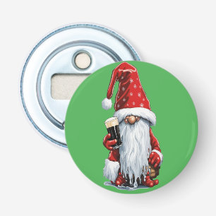 Décapsuleur Gnome Festive Tenant Un Verre De Stout Irlandais