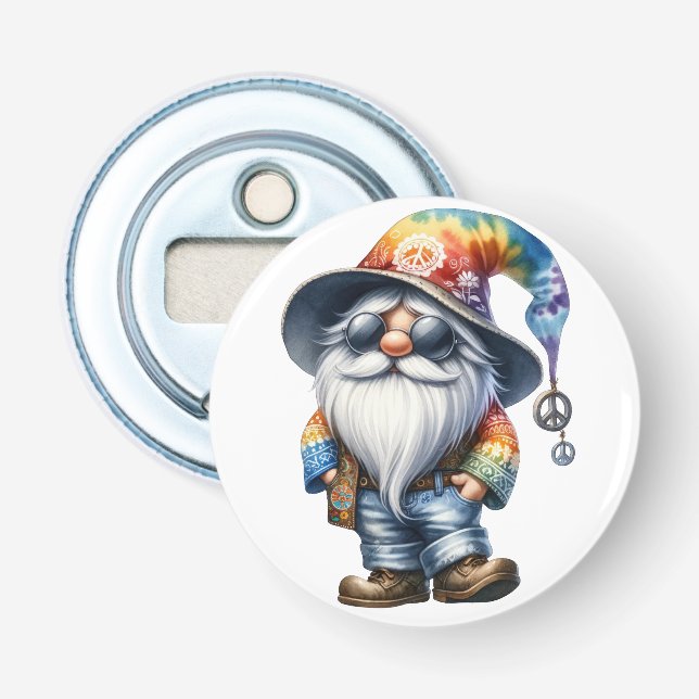 Décapsuleur Gnome Hippie (Devant)