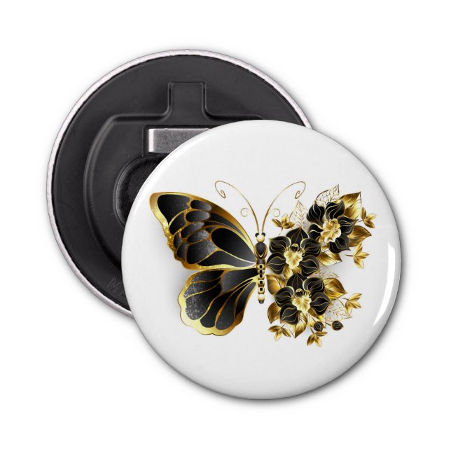 Décapsuleur Gold flower Butterfly with Black Orchid (Devant)