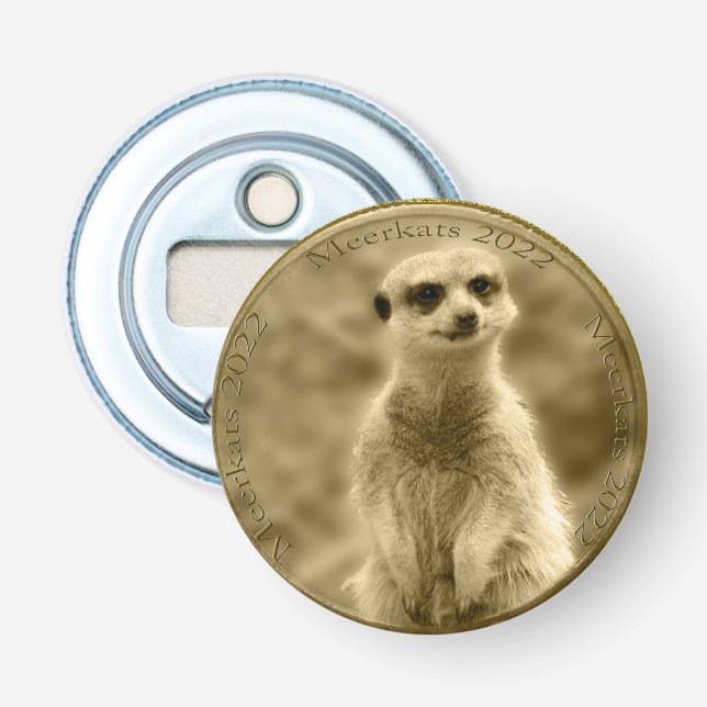Décapsuleur Golden Meerkat 2022 Pièce, Ouverture de bouteille  (Devant)