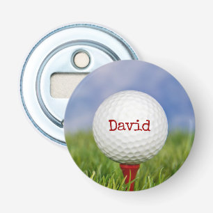 Décapsuleur Golf Ball On Tee avec nom