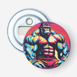 Décapsuleur Gorilla Bodybuilder Lifter Pop Art Dessin