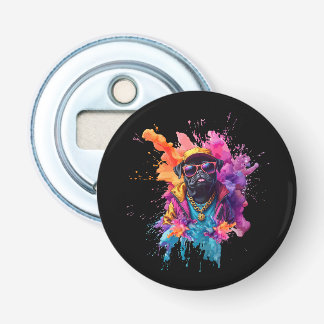 Décapsuleur "Graffiti Pug Bottle Opener – Urban Street Art Dog