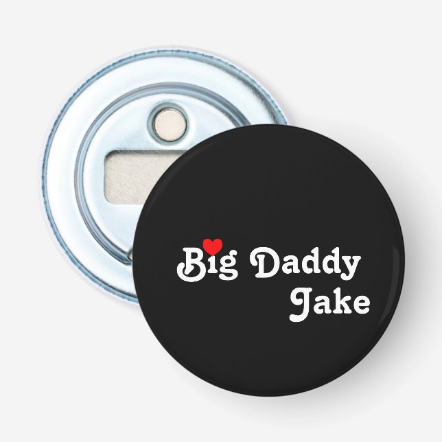 Décapsuleur Grand papa avec ouverture de bouteille de coeur ro (Devant)