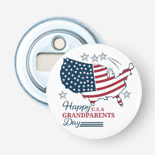 Décapsuleur Grand-parents Day 2025 USA Vector