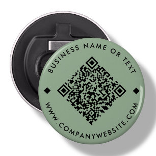 Décapsuleur Green Bouteille de code QR personnalisée pour l'