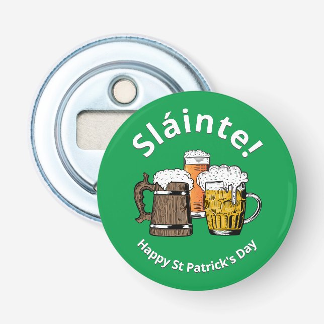 Décapsuleur Green Sláinte HAPPY JOUR DE LA SAINT PATRICK (Devant)