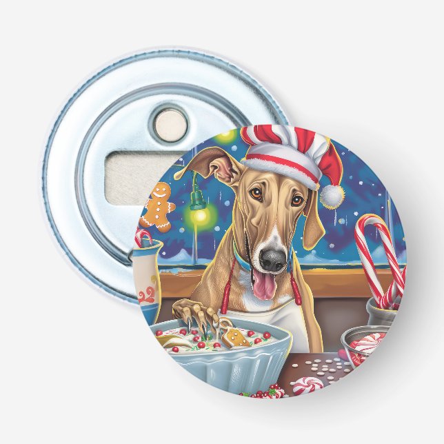 Décapsuleur Greyhound Gâteau de vacances : Noël festif (Devant)
