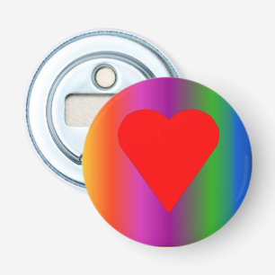 Décapsuleur Gros aimant de coeur rouge