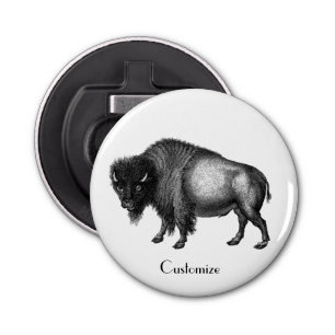 Décapsuleur Gros Bison Buffalo Thunder_Cove Argent Plaqué Nec