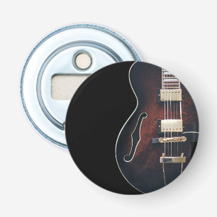 Décapsuleur Guitare Électrique Sur Fond Noir