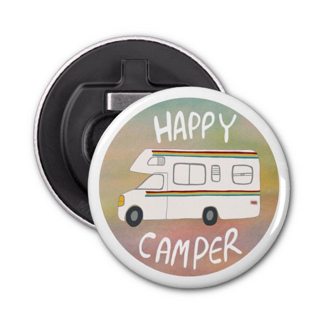 Décapsuleur Happy Camper Rainbow RV Sunset Motorhome RV (Devant)