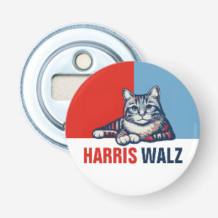 Décapsuleur Harris Walz 2024 Manifestement Red Blue Cat