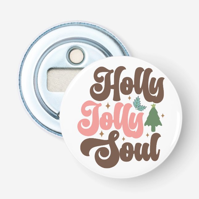 Décapsuleur Holly Jolly Soul Retro Vacances de Noël Super (Devant)