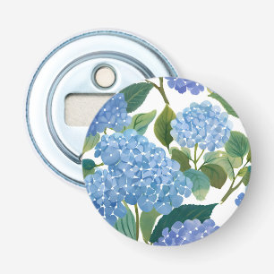 Décapsuleur Hortensias bleus Beau buisson floral