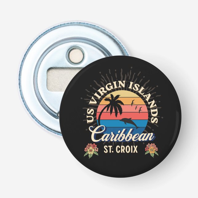 Décapsuleur Îles Vierges américaines Sainte-Croix USVI Tropica (Devant)