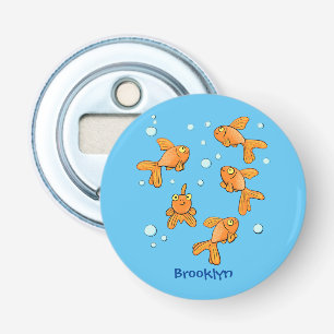 Décapsuleur Illustration de caricature de poisson rouge orange