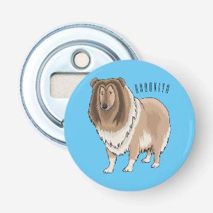 Décapsuleur Illustration de chien Rough collie