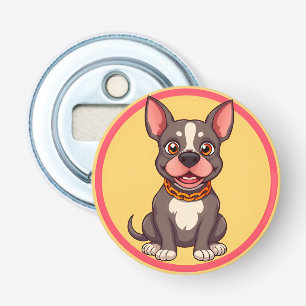 Décapsuleur Illustration de dessin animé de chien heureux