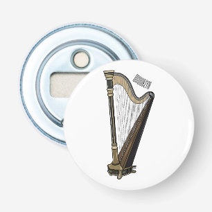 Décapsuleur Illustration de dessin animé sur la harpe