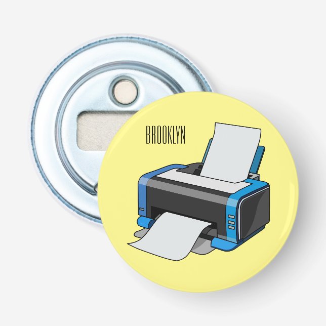 Décapsuleur Illustration de dessin d'imprimante (Devant)