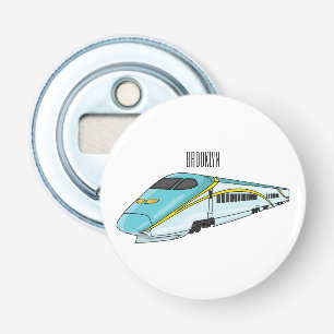 Décapsuleur Illustration de la bande dessinée d'un train à bal