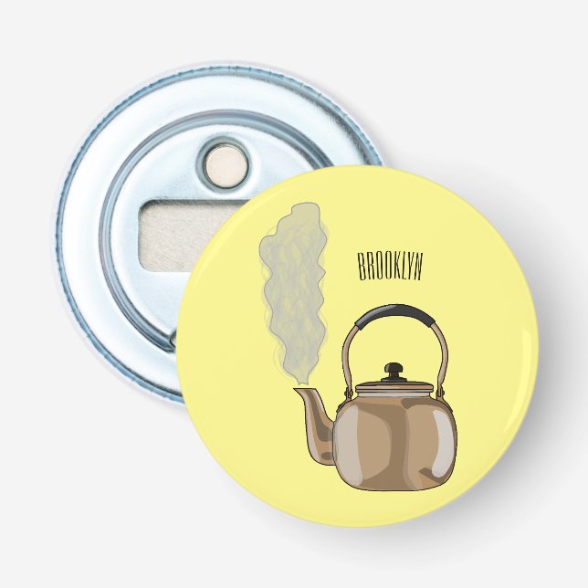 Décapsuleur Illustration de la bouilloire à thé ou à thé (Devant)