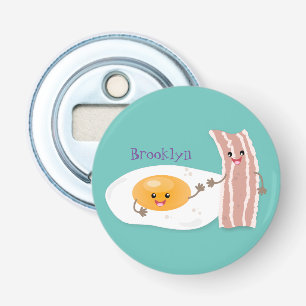 Décapsuleur Illustration de l'oeuf de Cute kawaii et du bacon