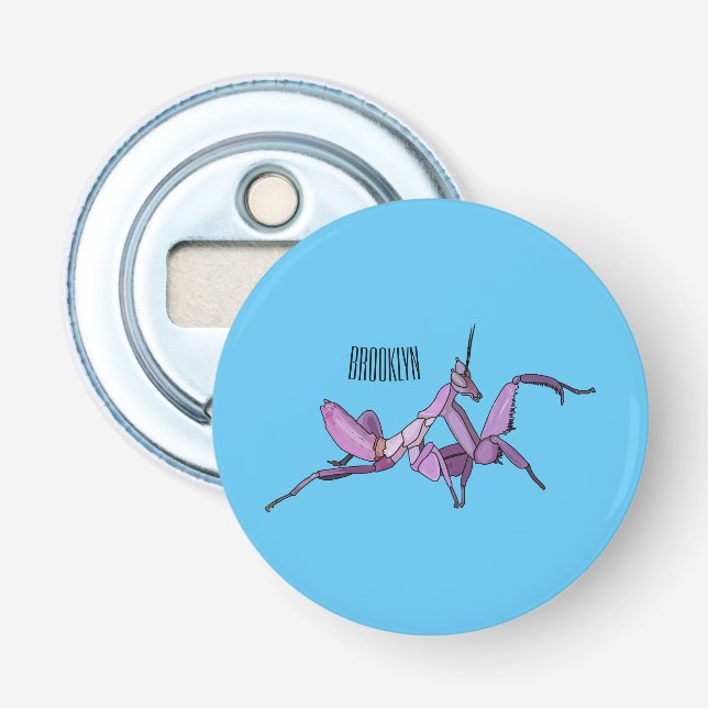 Décapsuleur Illustration de l'orchidée mante (Devant)