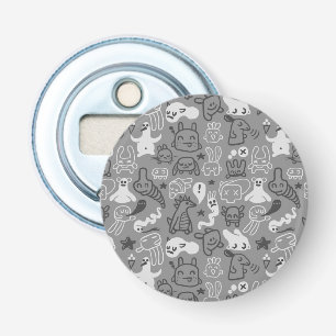 Décapsuleur illustration de motif de griffonnages