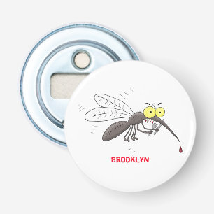 Décapsuleur Illustration de moustique drôle en cartoon