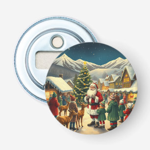 Décapsuleur Illustration de Noël Vintage