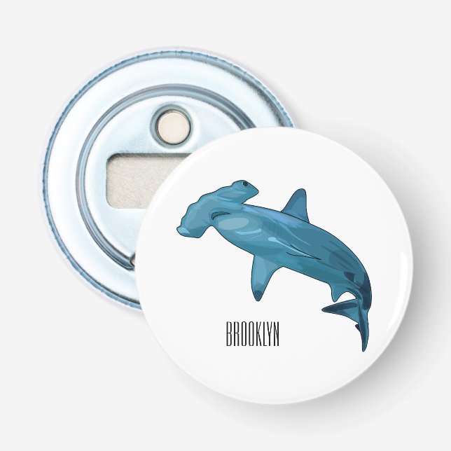 Décapsuleur Illustration de requin marteau (Devant)