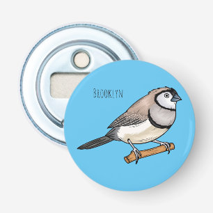 Décapsuleur Illustration d'oiseau à deux barreaux