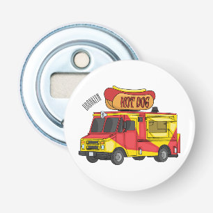 Décapsuleur Illustration d'un camion de nourriture pour chien