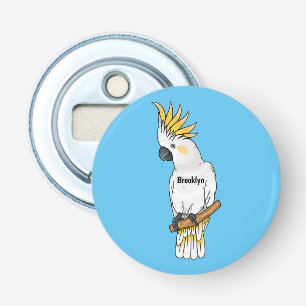 Décapsuleur Illustration d'un oiseau de cokatoscope à crête de