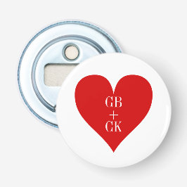 Décapsuleur Initiales de l'ouvreur de bouteilles