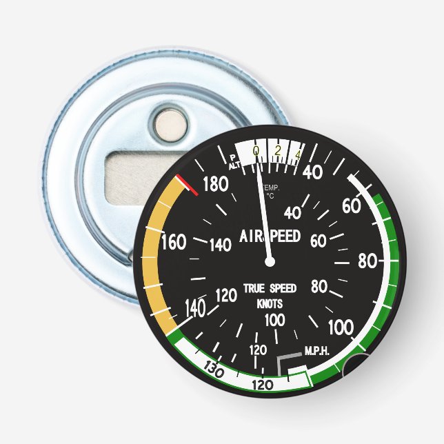 Décapsuleur Instrument de vol indicateur de vitesse de l'aéron (Devant)